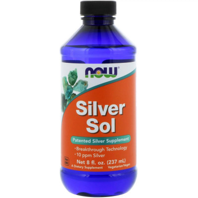 Колоїдне Срібло Now Foods Silver Sol 8 рідких унцій (237 мл)