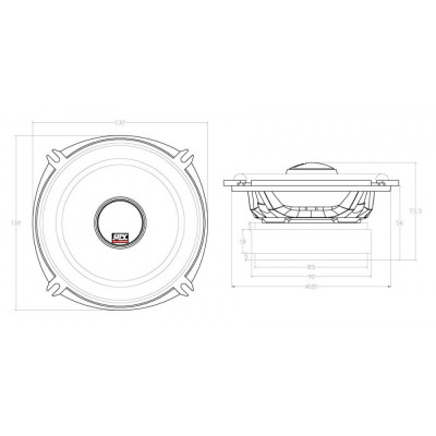 Коаксіальна акустика MTX TX650C