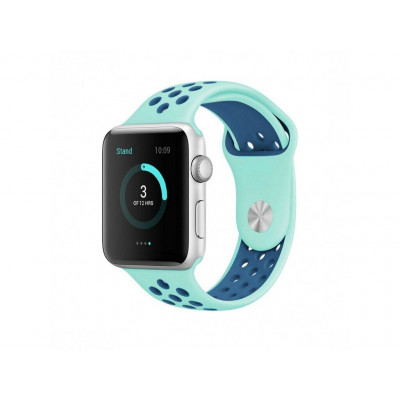 Ремінець Nike Band для Apple Watch 42/44mm силіконовийARM Series 5 4 3 2 1 Green/Blue