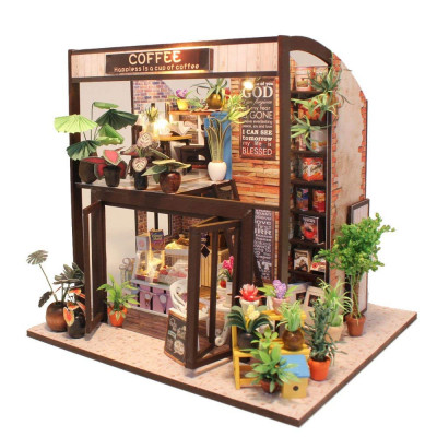 Конструктор Ляльковий будиночок CuteBee Кав'ярня DIY DollHouse (V549SD)