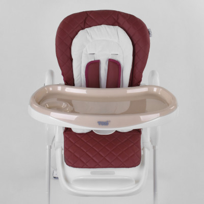 Стільчик для годування Toti W-22019 Burgundy/White (96508)