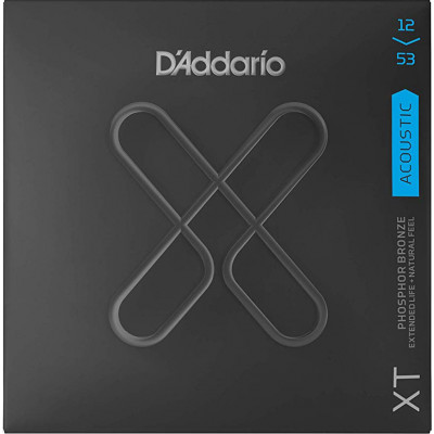 Струни для акустичної гітари 6 шт D'Addario XTAPB1253 XT Phosphor Bronze Light 12/53