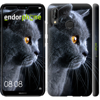 Силіконовий чохол Endorphone на Huawei P20 Lite Красивий кіт (3038u-1410-26985)