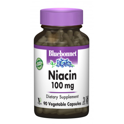 Ніацин (В3) 100 мг Bluebonnet Nutrition 90 гелевих капсул