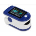 Пульсоксиметр Pulse Oximeter Healer AD807 електронний на палець Синій