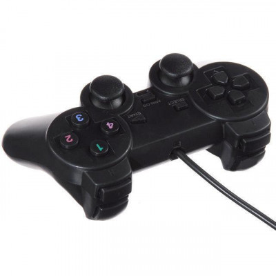 USB джойстик для PC DELLTA GamePad DualShock DJ-208 Чорний (20053100155)