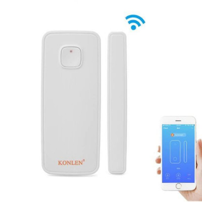 Wifi датчик відкриття двері бездротової Konlen KL-WD00 Iphone & Android App Білий (100204)