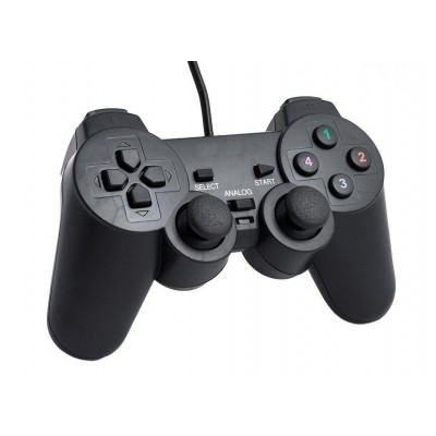 USB джойстик для PC DELLTA GamePad DualShock DJ-208 Чорний (20053100155)