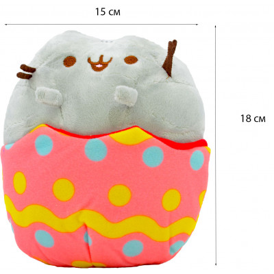 М'яка іграшка кіт у яйці 2Life Pusheen cat Сірий (n-648)