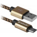 Кабель Defender USB08-03T USB(AM)-MicroBM 1.0m, Gold (87800) (6488846)