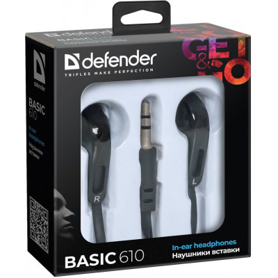 Навушники Defender Basic-610 Black (63610) (6232798)