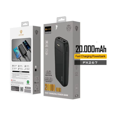 Зовнішній акумулятор Power Bank Lenyes PX267 20000mAh