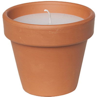 Свічка Candle pot Стандарт 10 х 11 см Коричневий з білим (000001346)