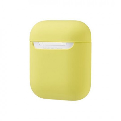 Силіконовий чохол для Airpods 1/2 ARM тонкий Mellow Yellow (4355yellow)