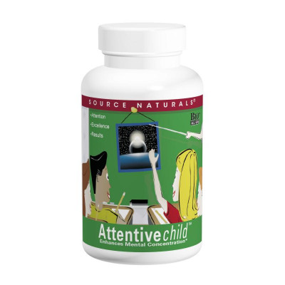 Комплекс для підтримки Увага у дітей Attentive Child Source Naturals 60 таблеток