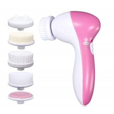 Масажер для обличчя Beauty Care Massager AE-8782 5 in 1 Білий/рожевий (np2_0929)