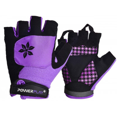 Велорукавички PowerPlay 5284 XS Фіолетові (5284_XS_Purple)