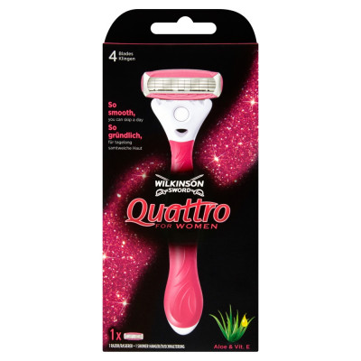 Жіночий верстат для гоління Wilkinson Quattro For Woman c настінним кріпленням (01618)