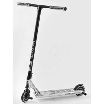 Самокат трюковий Best Scooter "SIMBIOTE" HIC-система, ПЕГІ, алюмінієвий диск та дека Black/Grey (102308)