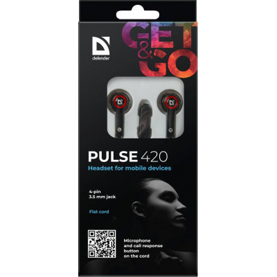 Гарнітура Defender Pulse 420 Red (63424) (6217089)