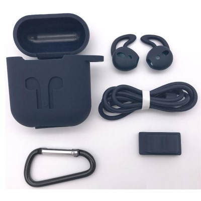 Чохол силіконовий DS Case для Apple AirPods/AirPods 2 Black (34353233)