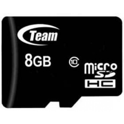 Карта пам'яті MicroSDHC 8GB Class 10 Team + SD-adapter (TUSDH8GCL1003)