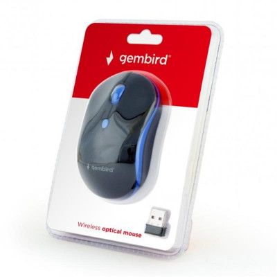 Миша бездротова Gembird MUSW-4B-03-B Black/Blue USB