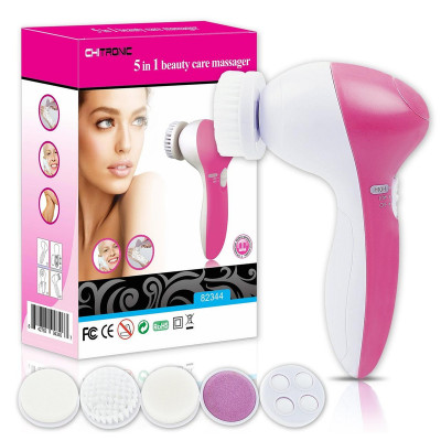 Масажер для обличчя Beauty Care Massager AE-8782 5 in 1 Білий/рожевий (np2_0929)