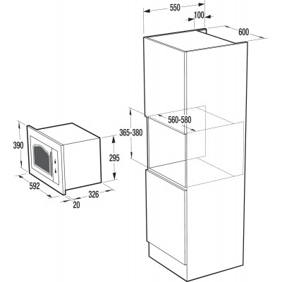 Мікрохвильова піч Gorenje BM 235 CLB (6344285)