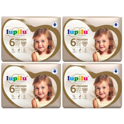 Підгузники Lupilu Premium Extra large 6 15+ кг 152 шт