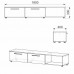 Тумба під ТВ МГ-8 Компаніт Дуб сонома (180х40х33 см)