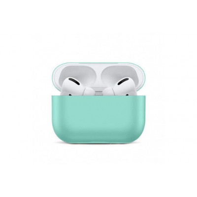 Силіконовий чохол для Airpods Pro ARM із карабіном захисний Spearmint (4555coastbl)