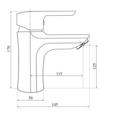 Змішувачі для умивальника Brinex 35B 001 (BRIN35B001)