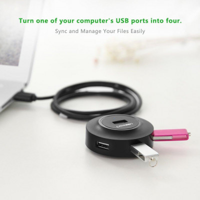 USB хаб/концентратор/розгалужувач Ugreen на 4 USB 2.0 порти CR106 (50261)