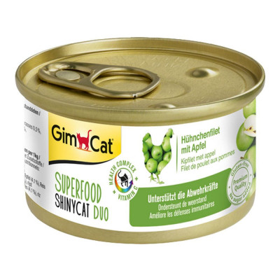 Вологий корм для котів GimCat Superfood 70 г (курка та яблуко)