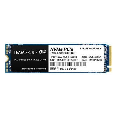 Накопичувач SSD 128GB Team MP33 M.2 2280 PCIe 3.0 x4 3D TLC (TM8FP6128G0C101)