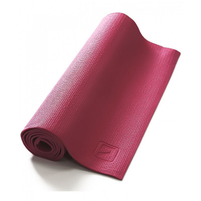 Килимок для йоги LiveUp PVC YOGA MAT Бордовий (LS3231-04p)