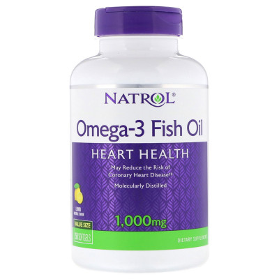 Риб'ячий жир Natrol Omega-3 Fish Oil 1000 мг 150 желатинових капсул (NTL04040)