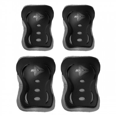 Комплект наколінників та налокітників KLS Kiter Pads L Black (8585019398703)