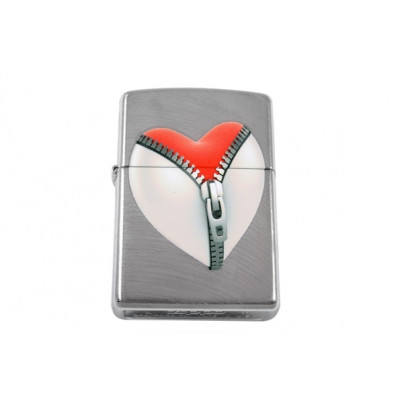 Запальничка бензинова Zippo ZIP HEART EBONY (28327)