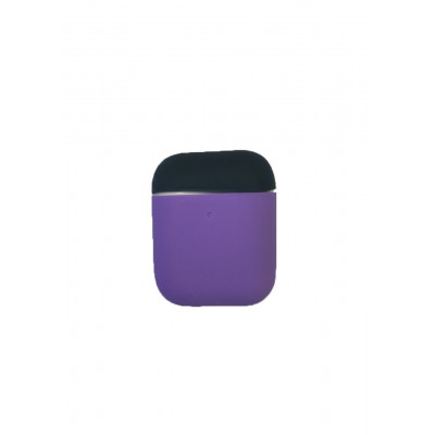 Силіконовий чохол для Airpods 1/2 ARM тонкий Violet (4455purple+pacificgreen)