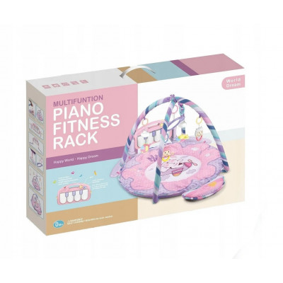 Розвиваючий килимок World Dream Pink Piano Fitness Rackне 76x76x60 см (hub_RxEK94680)