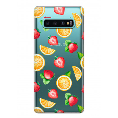 Чохол iSwag для Samsung Galaxy S10 Plus Фруктовий дизайн (H474)