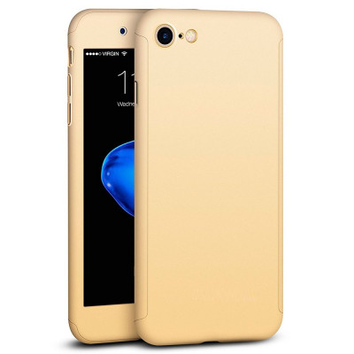 Чохол MakeF + скло для iPhone 6 plus/6s plus Gold (HbP050436)