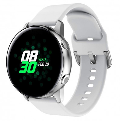 Ремінець BeWatch New 20мм для Samsung Galaxy Watch 42мм Galaxy watch Active Білий (1012302)