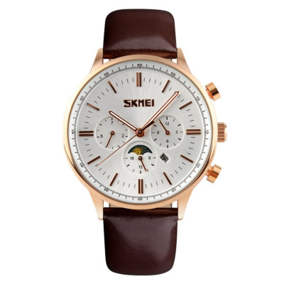 Годинник Skmei 9117 Gold Case White Dail BOX (9117BOXGW)