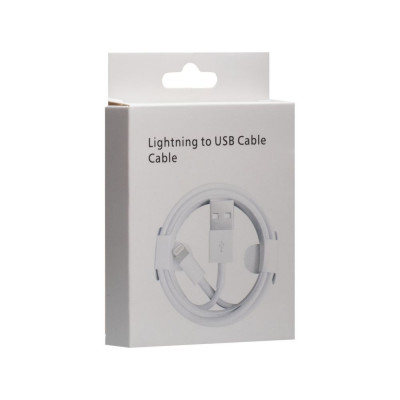 Кабель Onyx USB Cable With Packing USB - Lightning 2.1A 1 m Белый