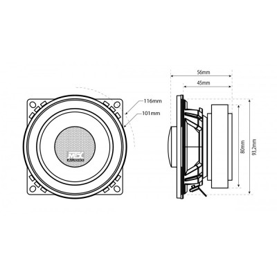 Коаксіальна акустика MTX TX240C