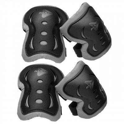 Комплект наколінників та налокітників KLS Kiter Pads L Black (8585019398703)