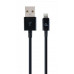 Кабель Cablexpert USB 2.0 A - Lightning 2м Чорний (CC-USB2P-AMLM-2M)